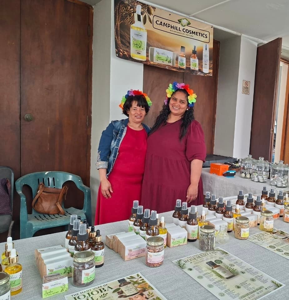 The Cosmetics Team at the Market:
