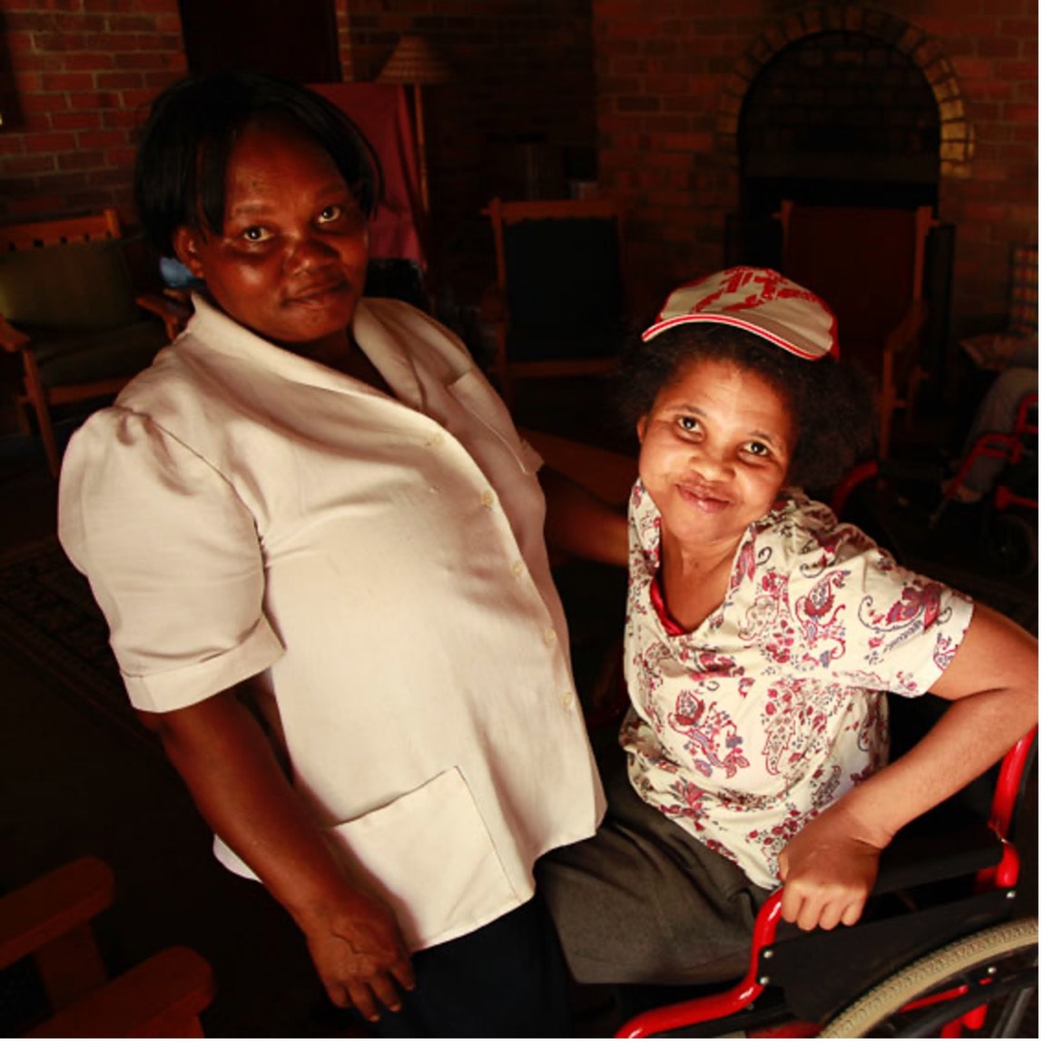 Carer and a resident