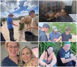 Camphill resident and staff